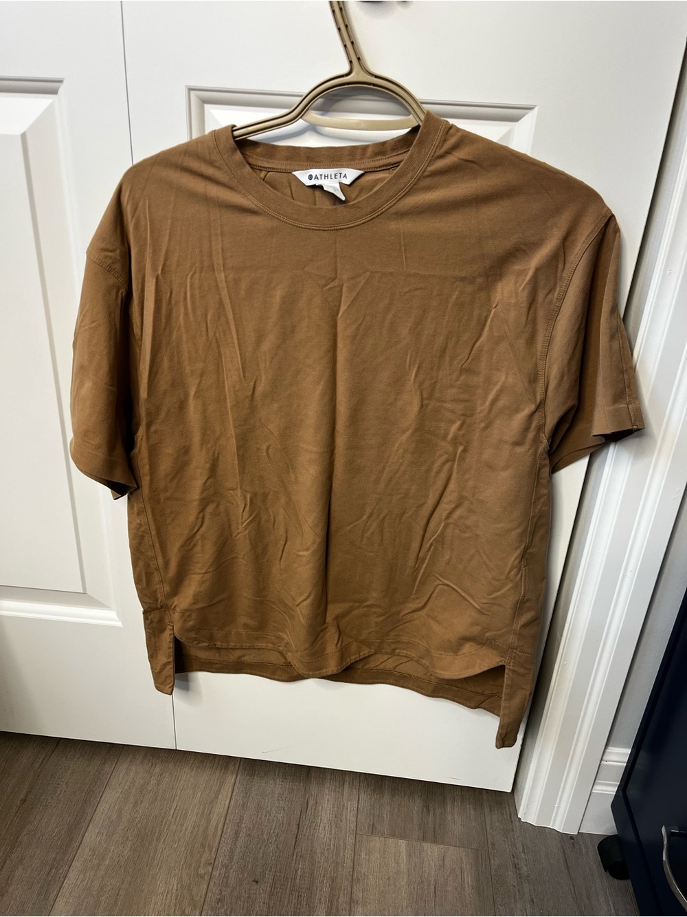 Athleta Men's Short-Sleeve Crew Tee in Caramel Brown